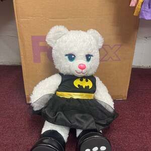 Build A Bear Batman Bear with Batman Dress and Cape, 17" Plush Bear 2018